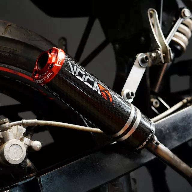 Ljuddämpare Voca kolfiber / röd