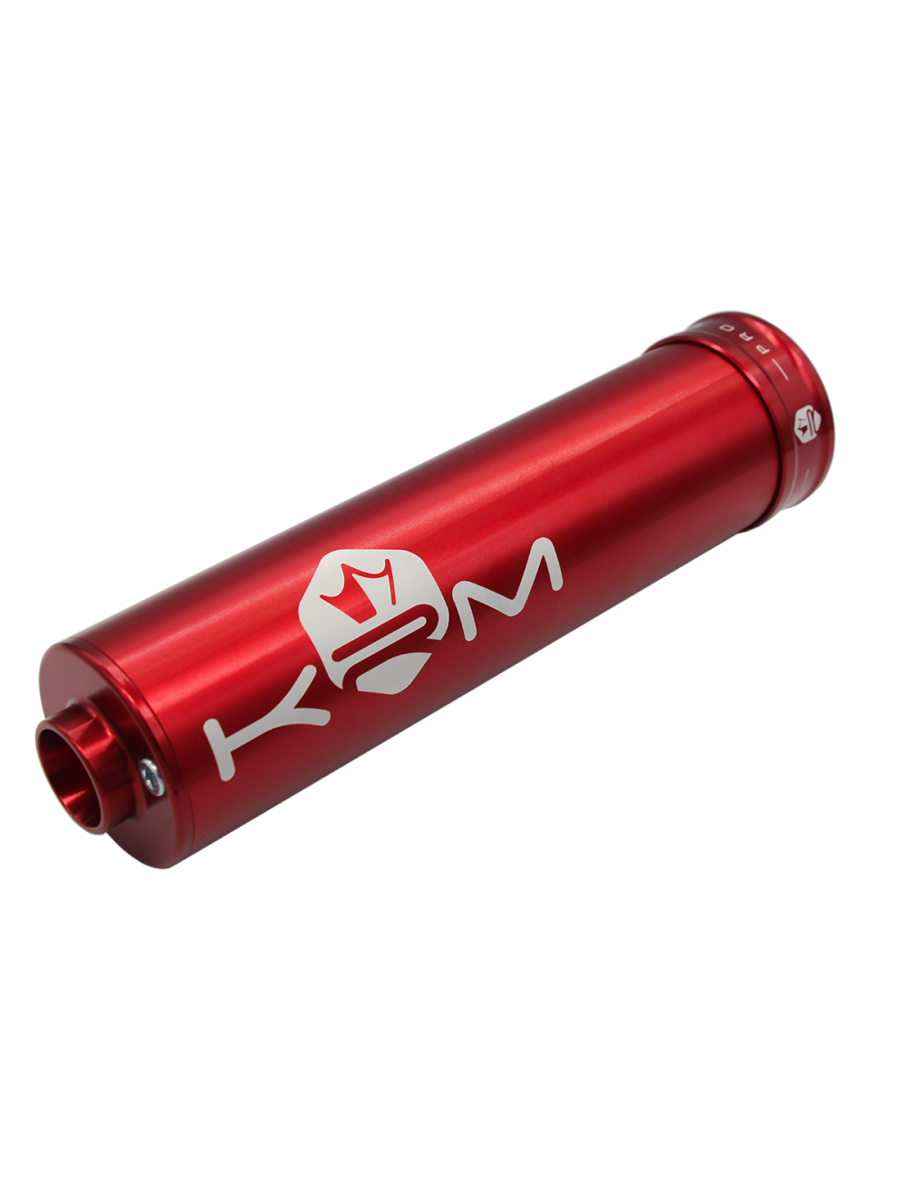 KRM 50-70cc aluminium ljuddämpare HELRÖD