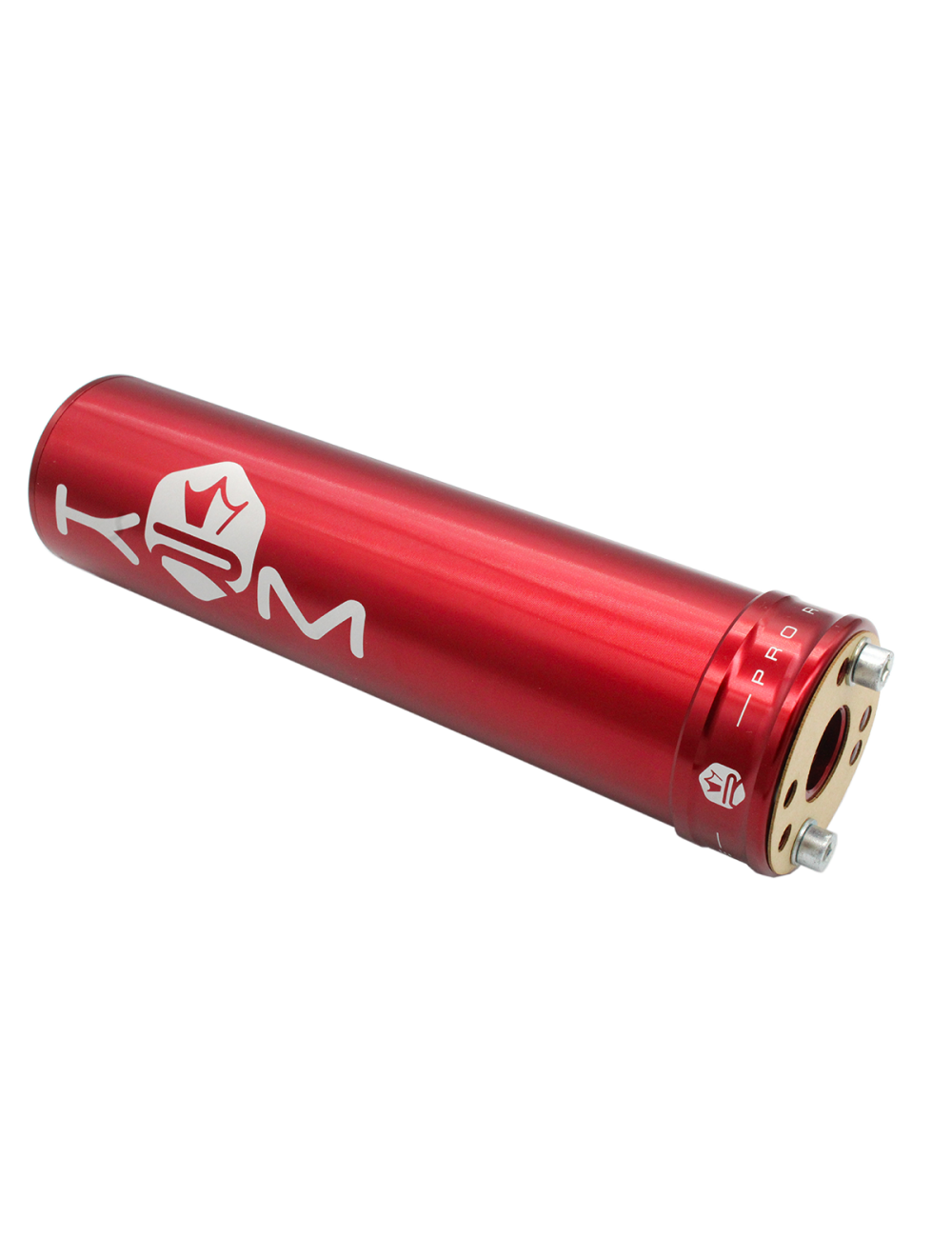 KRM 50-70cc aluminium ljuddämpare HELRÖD